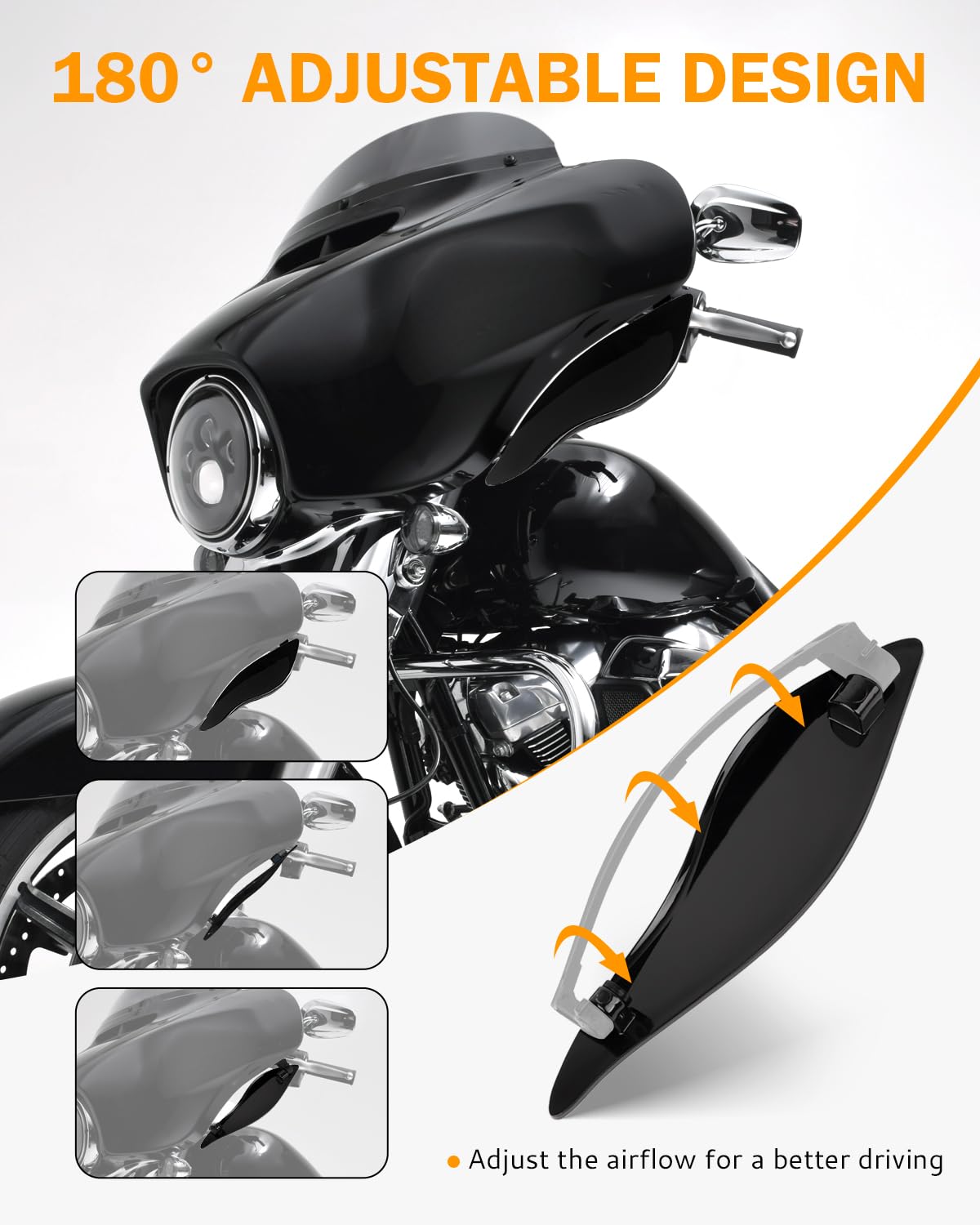 PBYMT profile shot with airflow lines demonstrating reduced buffeting benefit