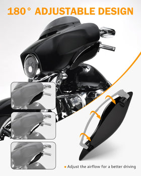 PBYMT profile shot with airflow lines demonstrating reduced buffeting benefit