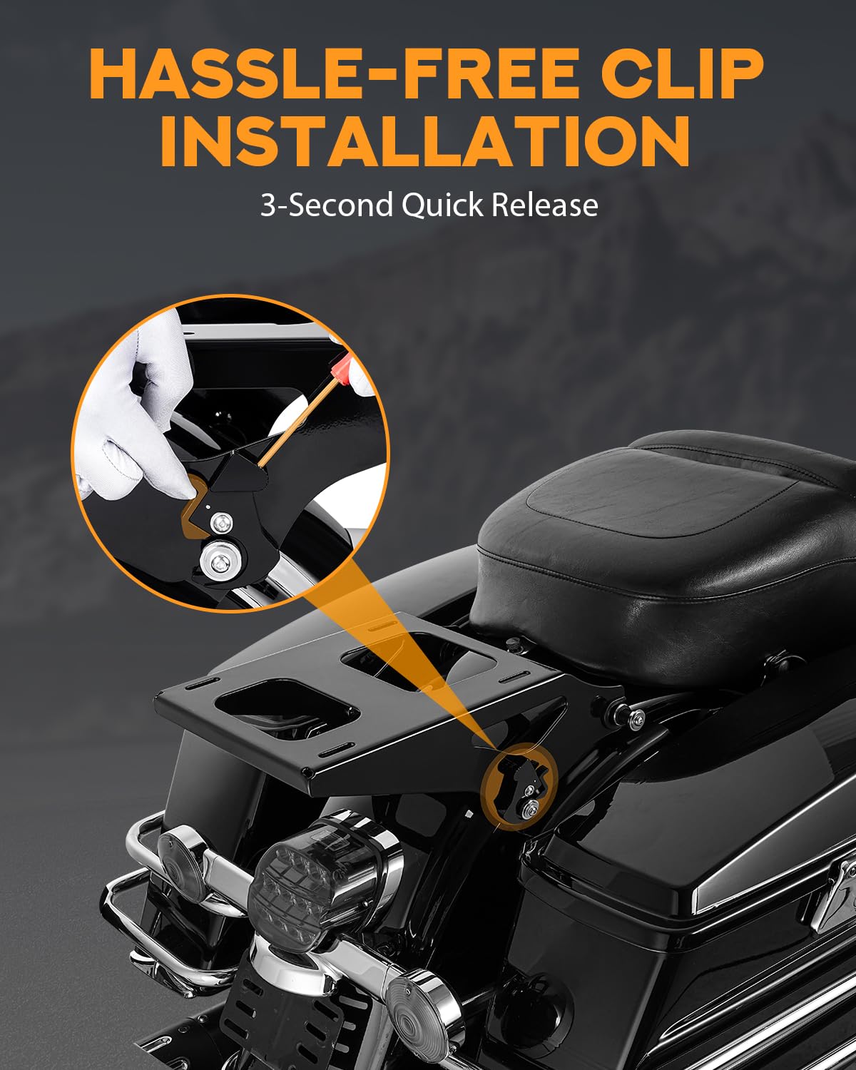 PBYMT luggage rack loaded with travel bags demonstrating 55 lb capacity