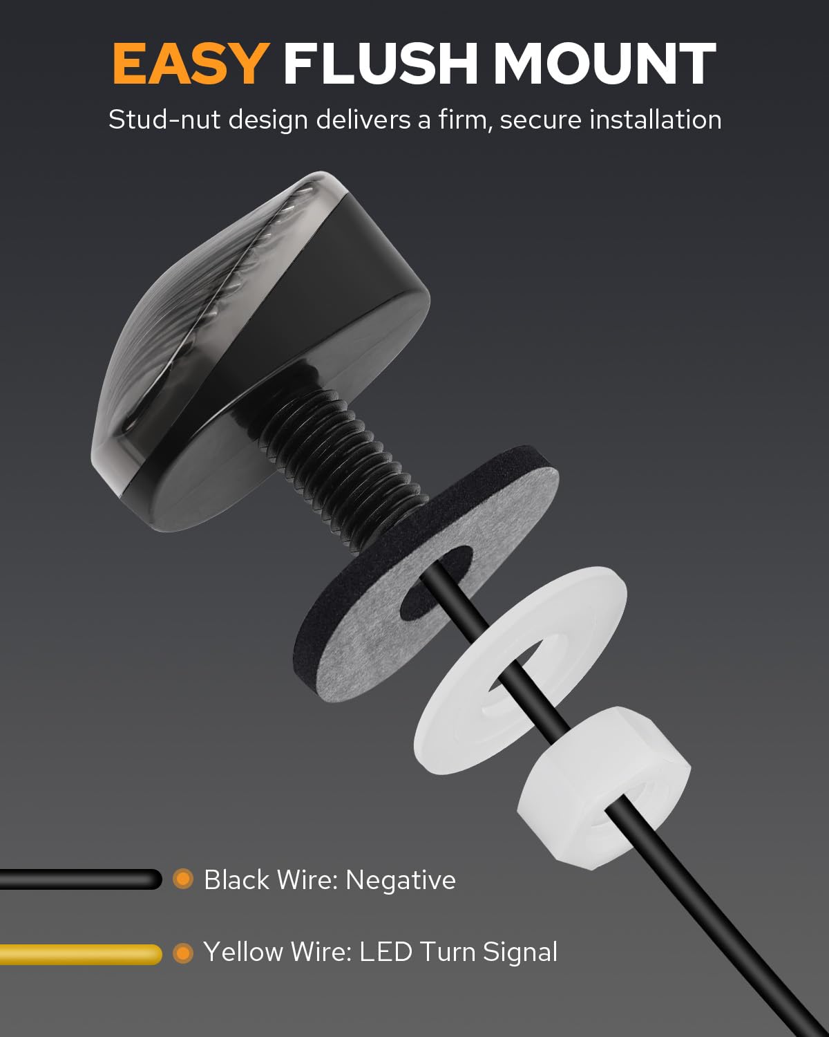 PBYMT spacers shown side-by-side to adjust flush fit and mounting depth
