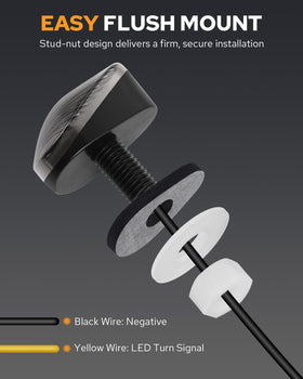 PBYMT spacers shown side-by-side to adjust flush fit and mounting depth