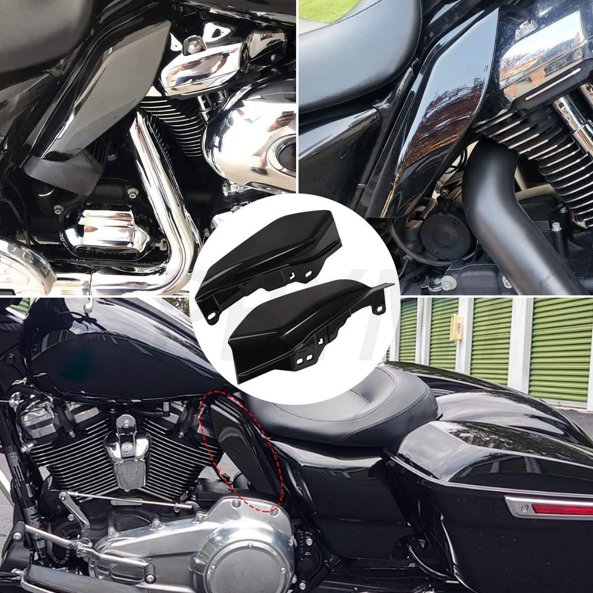 PBYMT underview showing deflectors redirecting engine heat away from rider