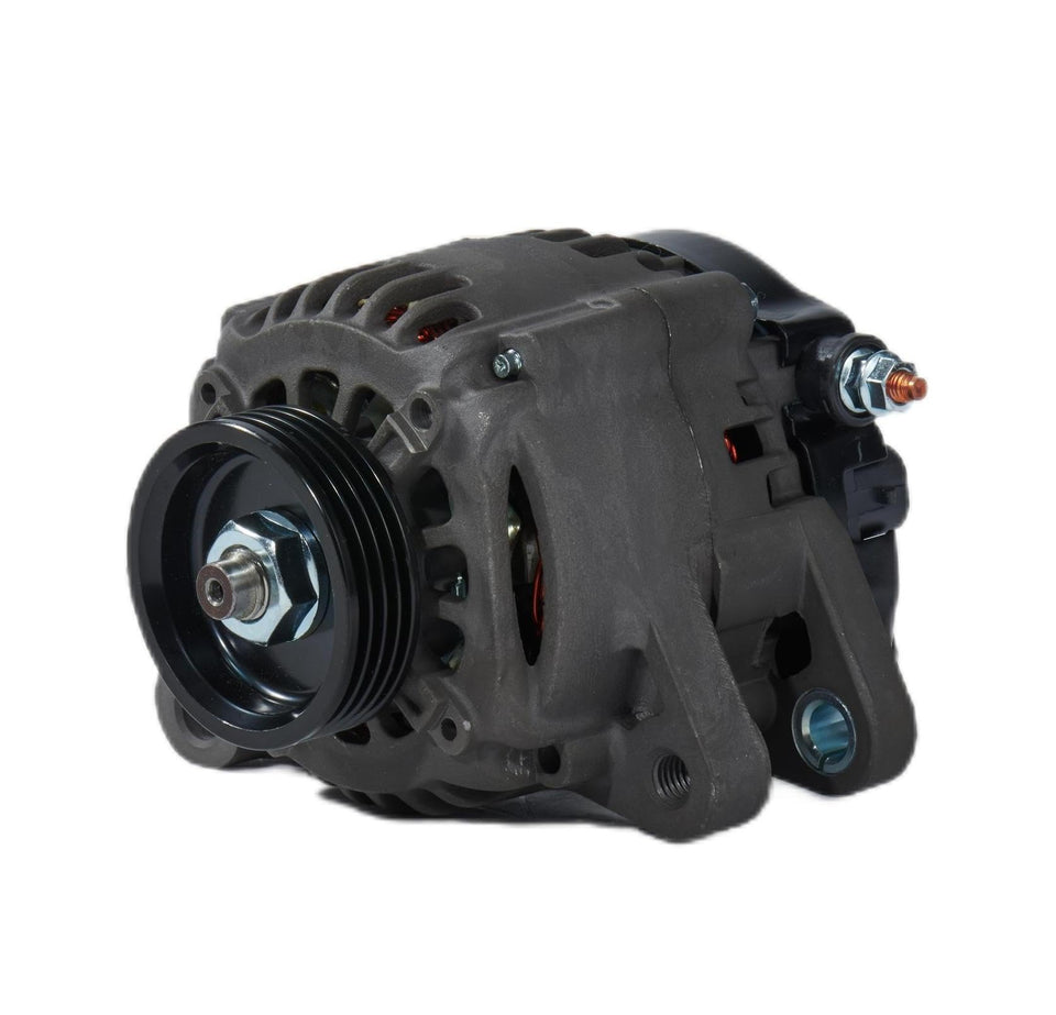 PDOK alternator front view showing housing and mounting, demonstrating direct-fit reliability