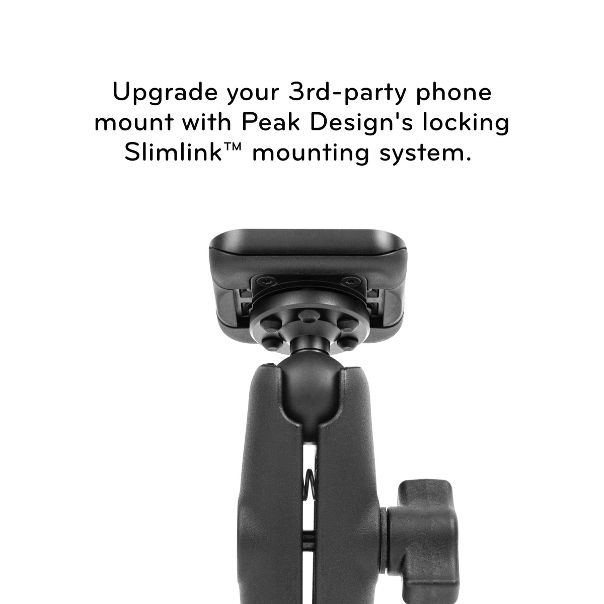 Peak Design adapter close-up of machined aluminum texture for durable feel