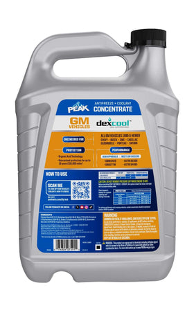 PEAK DEX-Cool gallon in a garage setting showing ready-to-use maintenance benefit