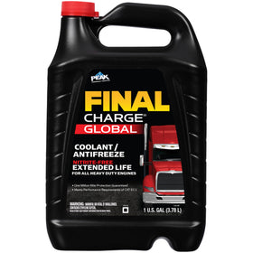 PEAK FINAL CHARGE one-gallon bottle front view showing packaging and product