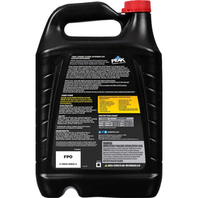 PEAK FINAL CHARGE label close-up highlighting specifications and benefits