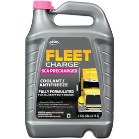 PEAK Fleet Charge front label showing product name and use benefits
