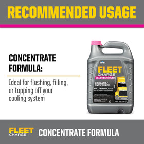 PEAK Fleet Charge safety and usage label highlighting proper handling