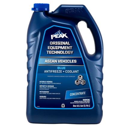 PEAK OET front packaging showing 1 gallon concentrate and benefits