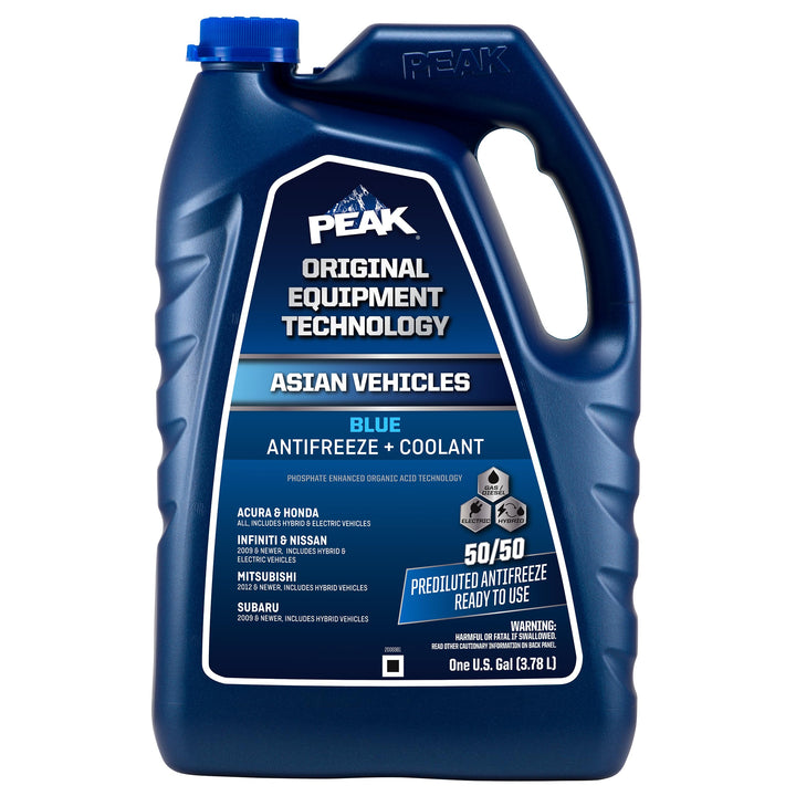 PEAK OET gallon front label showing product name and ready-to-use benefit