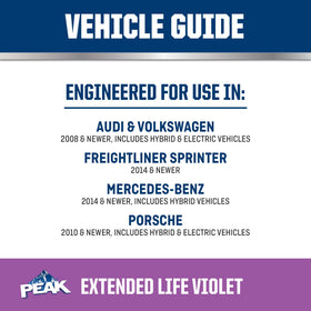 PEAK back label with ingredient and safety information for informed use