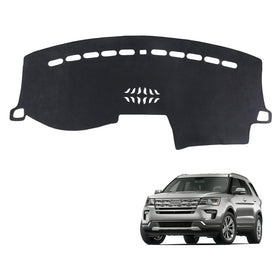 PeakPurit front view of dash cover for Ford Explorer showing neat fit and protection