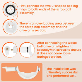 Peakur screws and plastic washers laid out for quick installation clarity