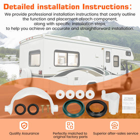 Peakur lifestyle shot of RV bathroom with kit installed reducing odors
