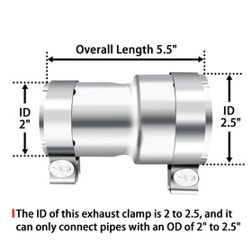peastorm adapter installed on car exhaust demonstrating quick clamp-on repair convenience
