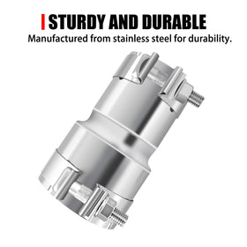 peastorm clamp detail closeup highlighting high-strength screws and secure clamping benefit