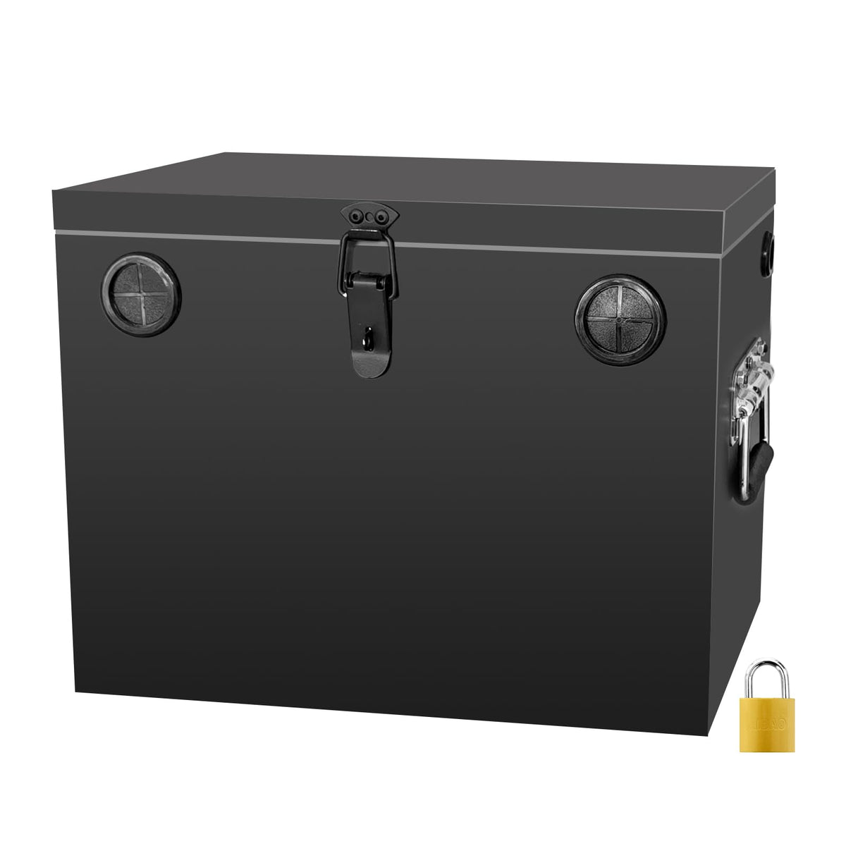 peastorm front view showing steel box protecting battery and enhancing safety