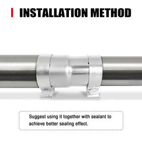 peastorm adapter installed on car exhaust demonstrating quick non-weld join