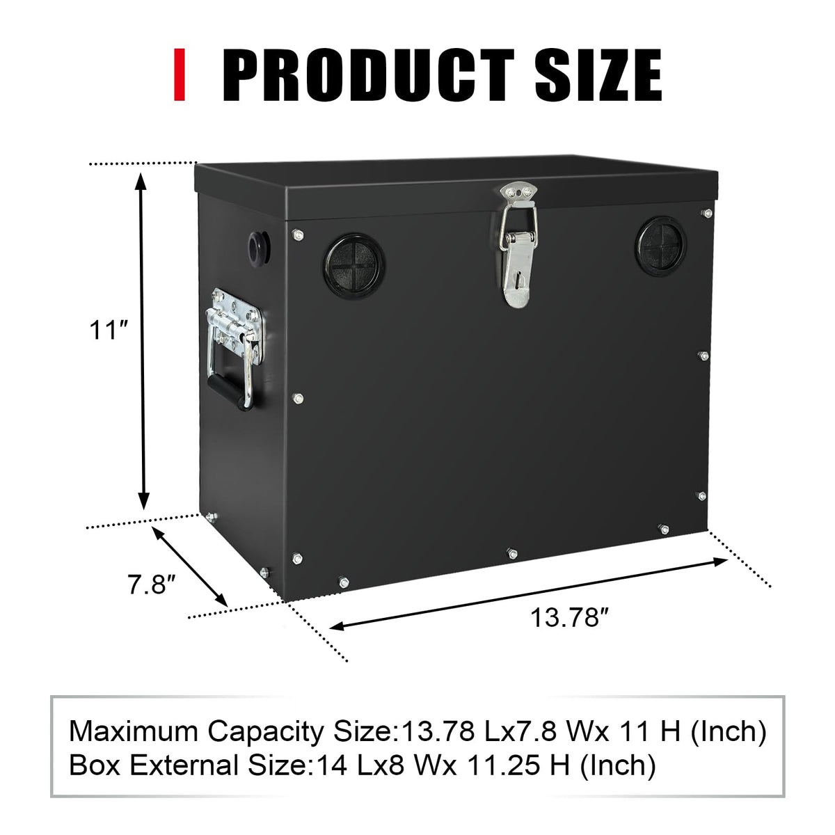 peastorm battery box mounted in boat to save space and increase safety