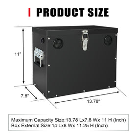 peastorm battery box mounted in boat to save space and increase safety