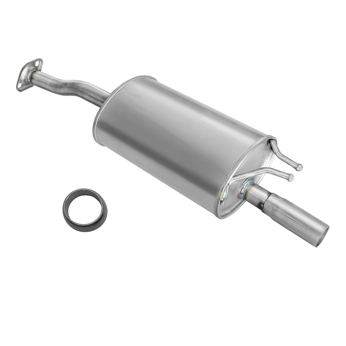 peastorm muffler front view showing OEM fit and easy replacement benefit