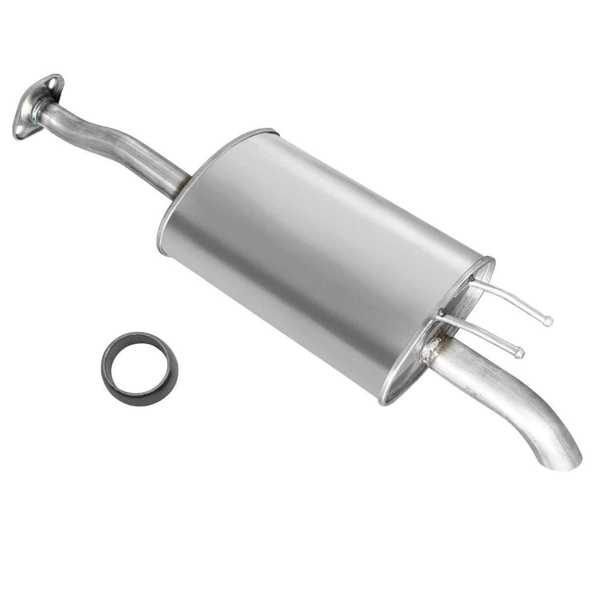 peastorm muffler front view showing OEM-style fit and durable construction