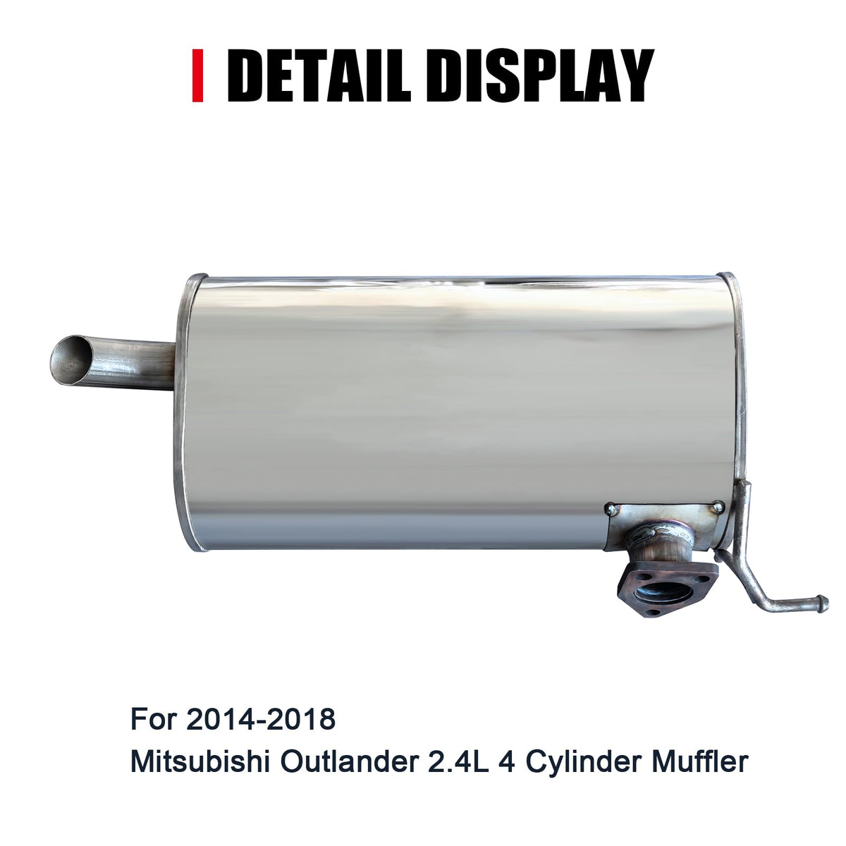 peastorm muffler held by hand to show scale and robust steel construction