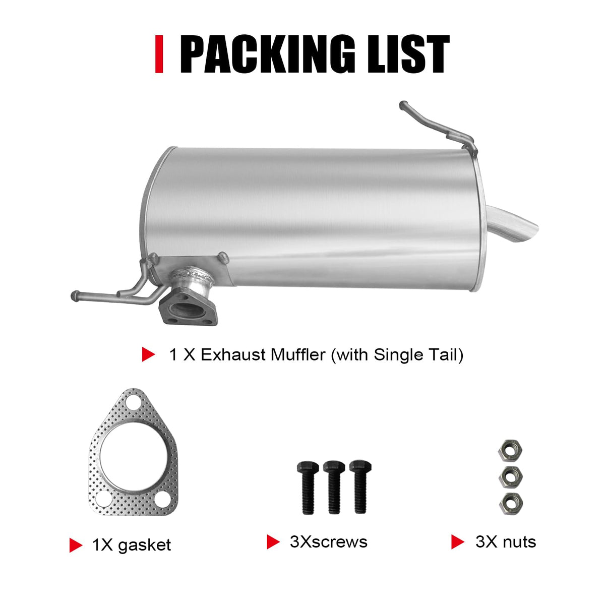 peastorm gasket and screws included for easy, direct replacement