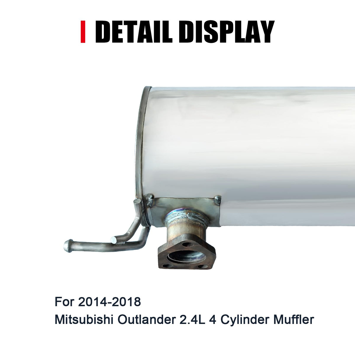 peastorm muffler installed under Outlander demonstrating correct alignment