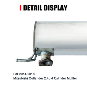 peastorm muffler installed under Outlander demonstrating correct alignment