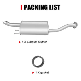 peastorm muffler with tape measure for scale illustrating correct size fitment