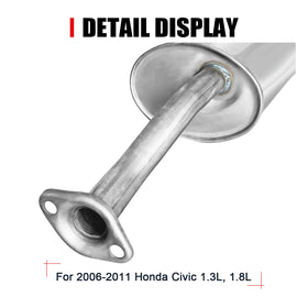 peastorm muffler next to ruler showing dimensions for accurate replacement