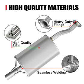 peastorm muffler weld detail highlighting reinforced seams for durability