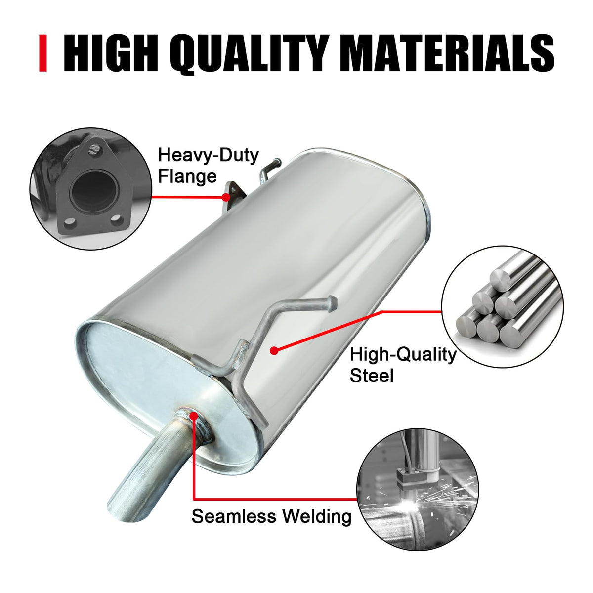 peastorm close-up of seamless weld detail for improved leak resistance