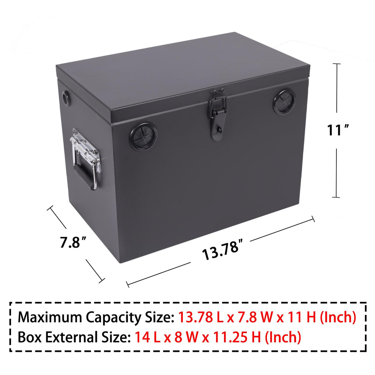 peastorm size comparison with battery showing fit for Group 27 and secure mounting