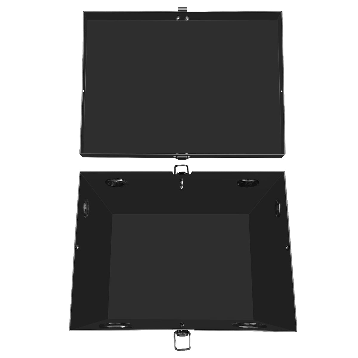 peastorm locked top cover protecting terminals and preventing tampering