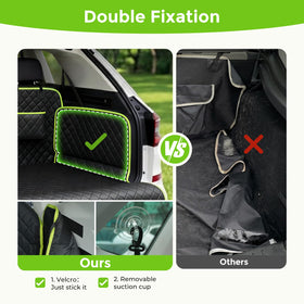 Pecute folded liner fitted in a 3-row SUV for full rear seat coverage