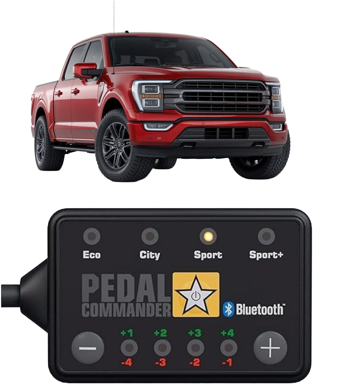 PEDAL COMMANDER front unit showing compact throttle controller for fast install
