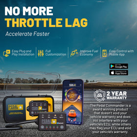 PEDAL COMMANDER clipped to Ram pedal sensor delivering instant throttle feel