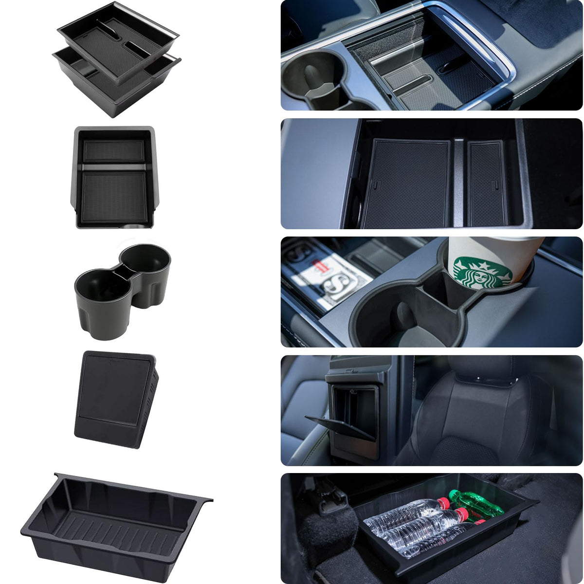 PELEG TREE armrest hidden box open showing secure storage and privacy benefit