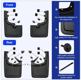 PELEUS hardware kit with fasteners for easy no-drill installation