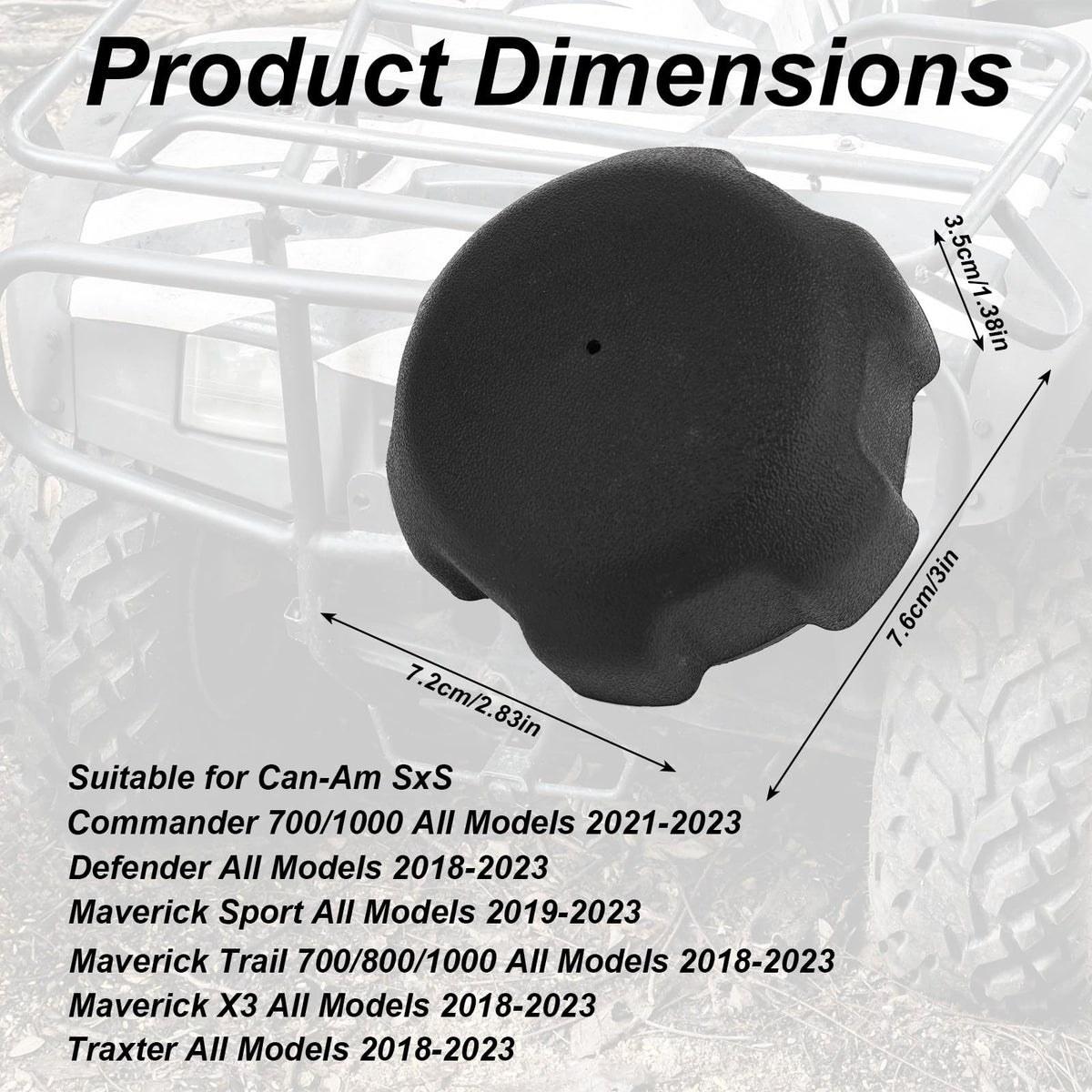 Penitue fuel cap thread close-up showing durable PA66 threads for seal