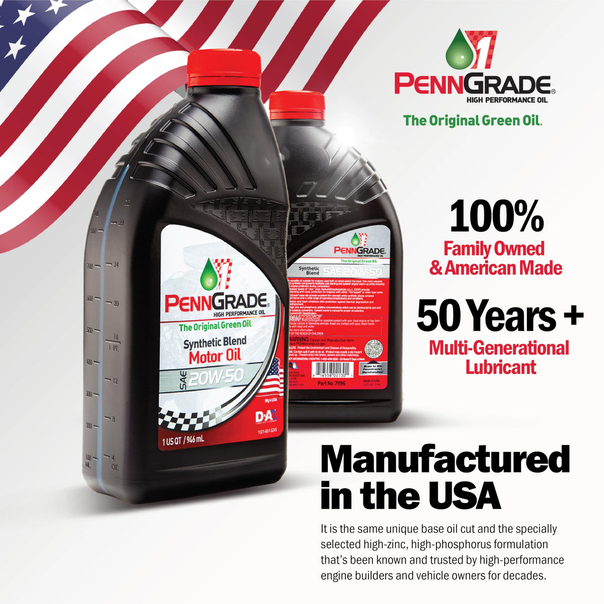 PENN GRADE1 oil texture close-up demonstrating stable viscosity and film protection