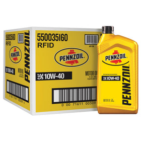 Pennzoil bottle front packaging showing brand and viscosity for clear identification and quick selection