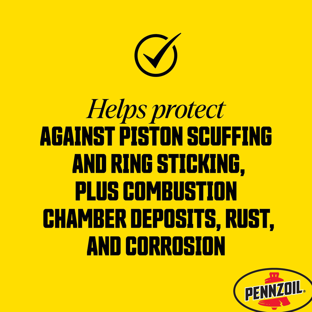 Pennzoil oil flowing into injection system for reliable lubrication