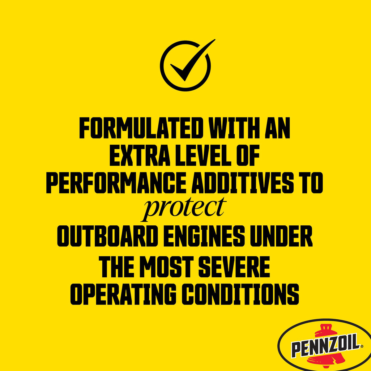 Pennzoil pour spout close-up demonstrating easy mixing