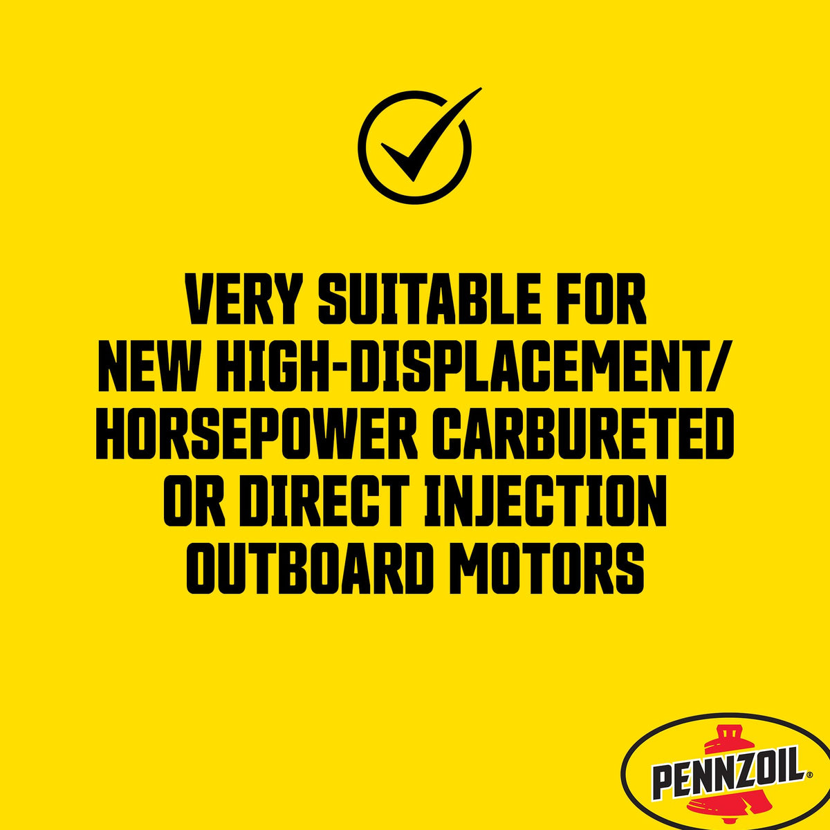 Pennzoil bottle on boat next to outboard highlighting reliable protection during operation