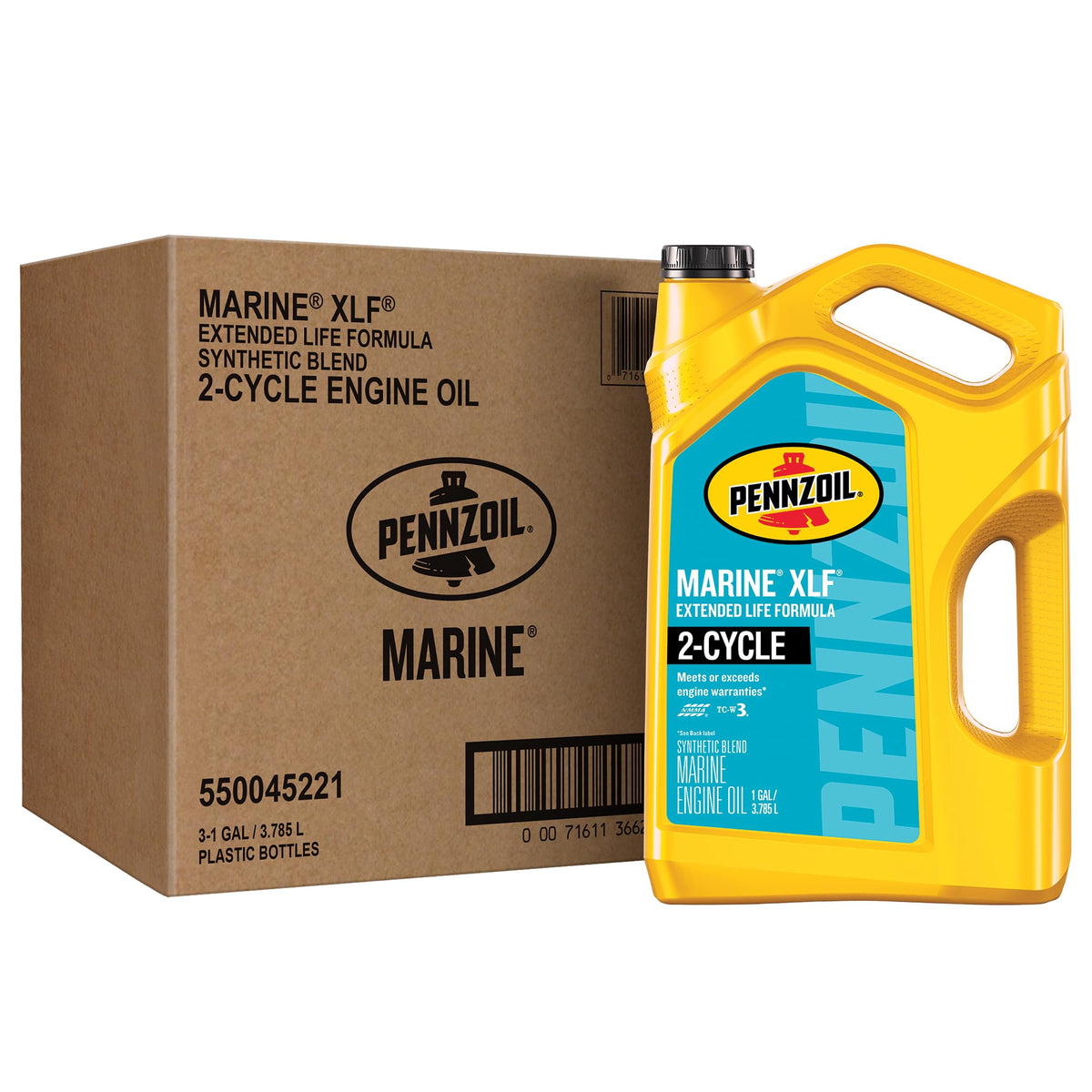 Pennzoil bottle front view showing product branding and clear benefit to engine protection