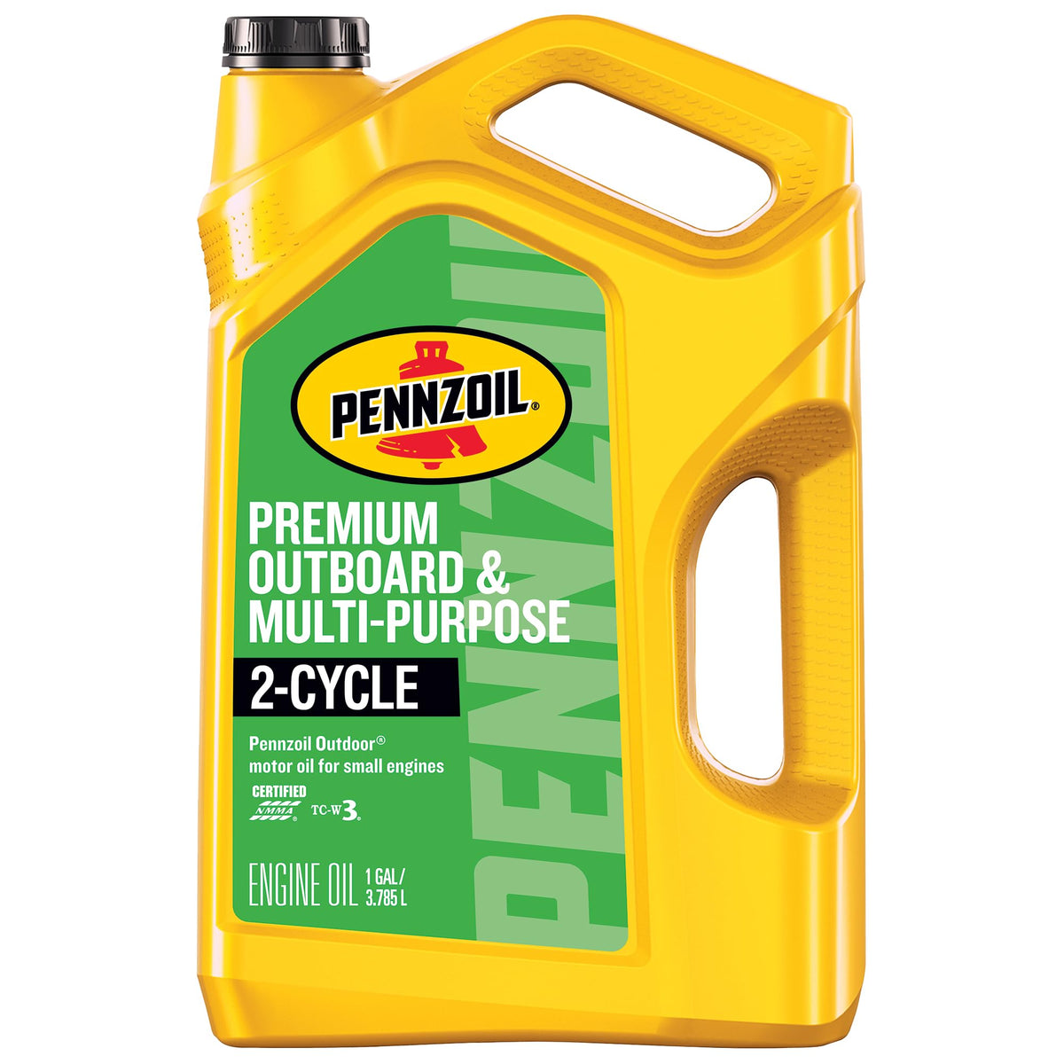 Pennzoil bottle front view showing brand and 1-gallon size for easy identification and storage